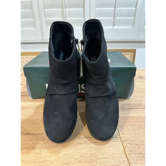 Mephisto Braza Black Boots Bucksoft Size 6.5 NIB Shock Absorber Comfy Booties
