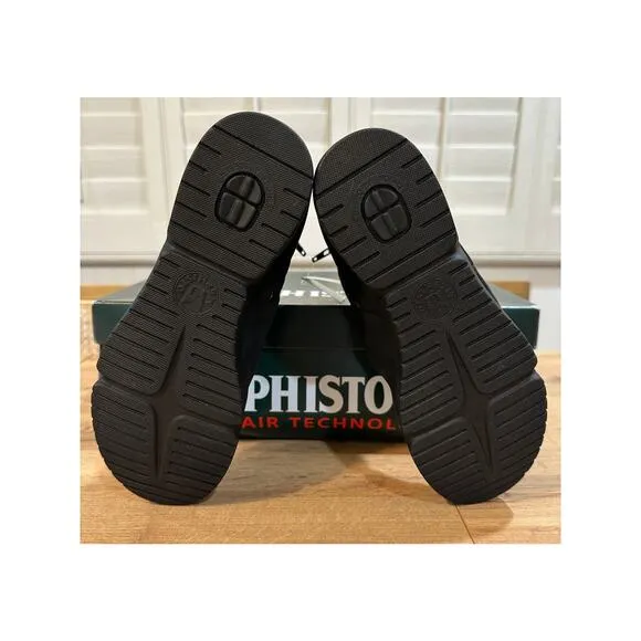 Mephisto Braza Black Boots Bucksoft Size 6.5 NIB Shock Absorber Comfy Booties
