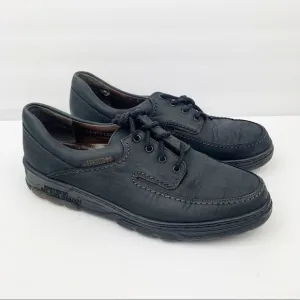 Mephisto City Hiker Lace Up Leather Shoes Black
