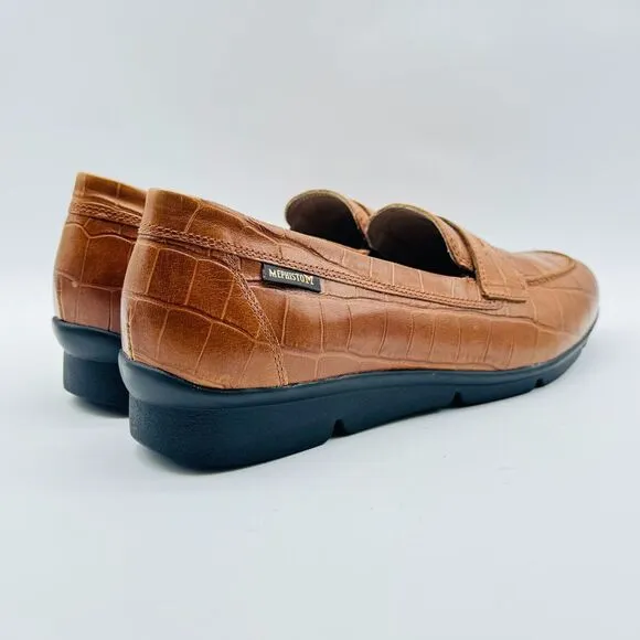 Mephisto Shoes Womens 9 Brown Leather Diva Casual Slip On Casual Comfort Flats