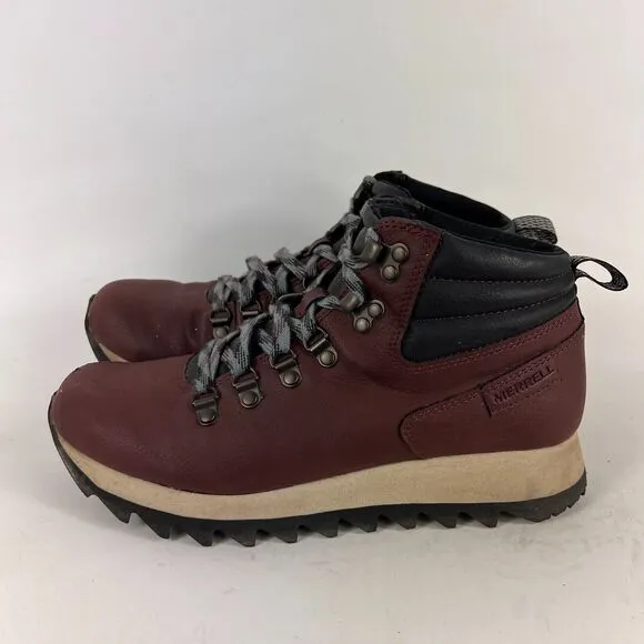 Merrell Alpine Hikers women's size 8.5 brown leather minimalist hiking boots