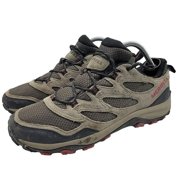 Merrell Boulder Mens 10.5 Gray Hiking Outdoor Trails Walking Shoes J036517