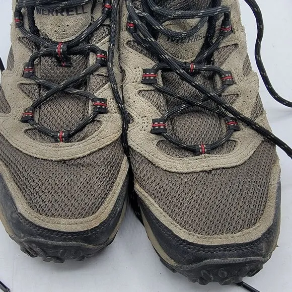 Merrell Boulder Mens 10.5 Gray Hiking Outdoor Trails Walking Shoes J036517