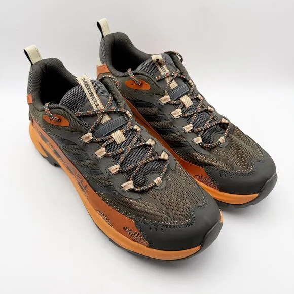 Merrell Mens Moab Speed 2 Hiking Shoes US 14M Orange Athletic GORTEX WP NIB