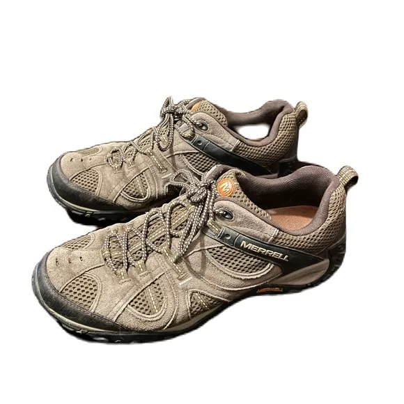Merrell Mens Yokota Trail Ventilator Brown Hiking Camping Outdoor Shoes Sz  11.5