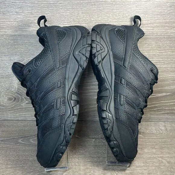 Merrell Moab 2 Tactical Black Leather Women’s Sz 9.5 Vibram Sole Low Lace Shoes