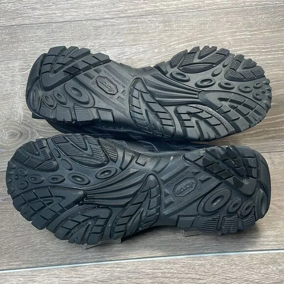 Merrell Moab 2 Tactical Black Leather Women’s Sz 9.5 Vibram Sole Low Lace Shoes