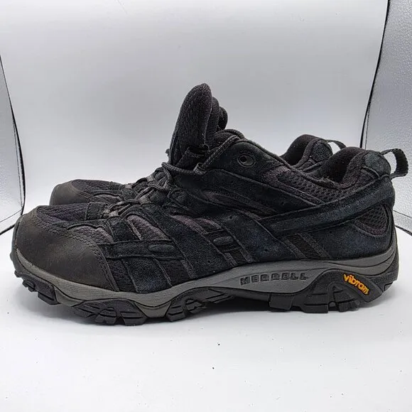 Merrell Moab 2 Vent Mens Size 12 Wide Black Night Shoes Vibram Hiking J06017W