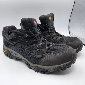 Merrell Moab 2 Vent Mens Size 12 Wide Black Night Shoes Vibram Hiking J06017W