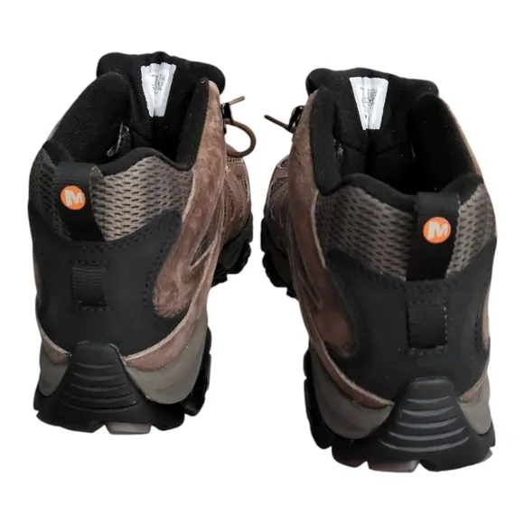 Merrell Moab 3 Mid Mens 12 M Earth Brown Waterproof Suede Leather J036757 New