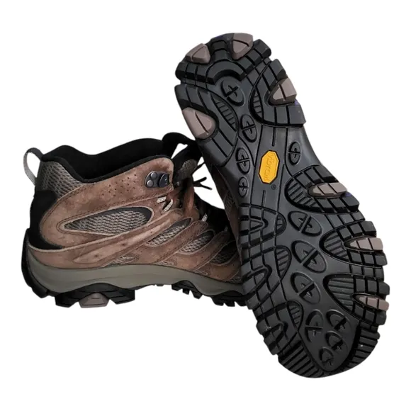 Merrell Moab 3 Mid Mens 12 M Earth Brown Waterproof Suede Leather J036757 New