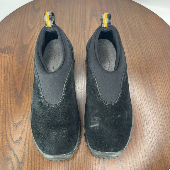 Merrell Winter Moc Shoes Women's Size 6 Black Suede Comfort Slip On Hiking 80874