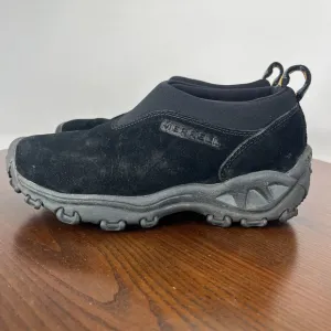 Merrell Winter Moc Shoes Women's Size 6 Black Suede Comfort Slip On Hiking 80874