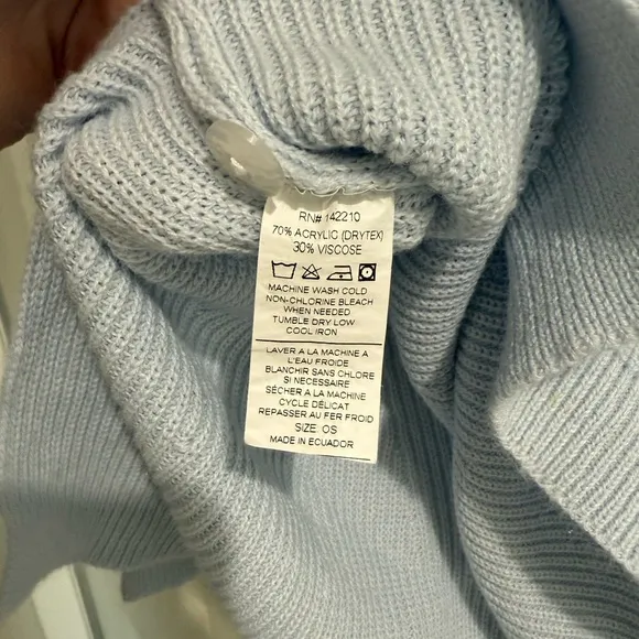MERSEA - CAMDEN STRIPED SWEATER - SKY BLUE/WHITE O/S