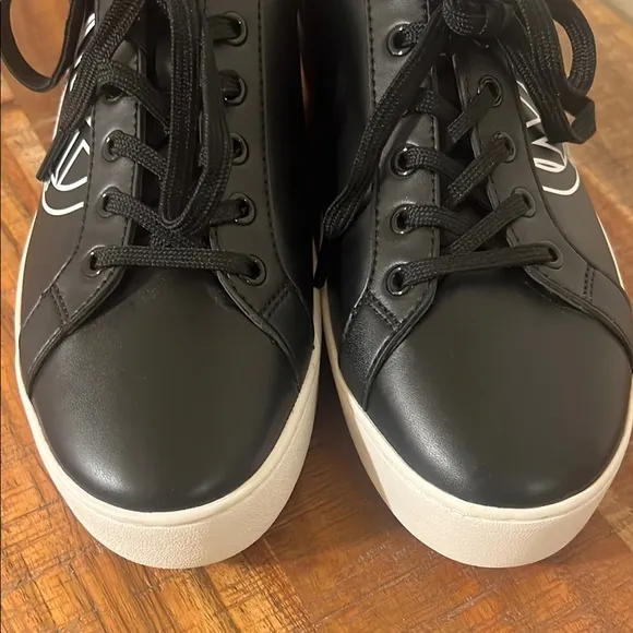 Michael Kors Black and White Sneakers, Women’s Size 8
