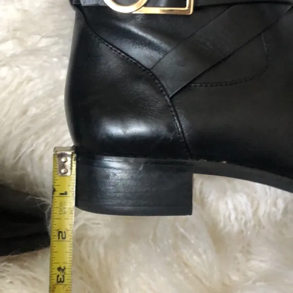 Michael Kors Bryce Tall Genuine Leather Black Boots