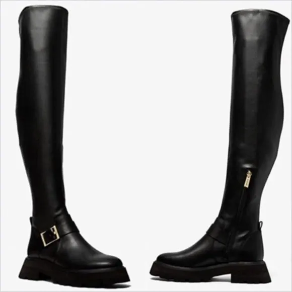 Michael Kors Easton Over the Knee Lug Boot NIB
