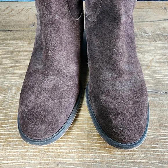Michael Kors Suede Leather Chocolate Brown Boots | Women's 8M