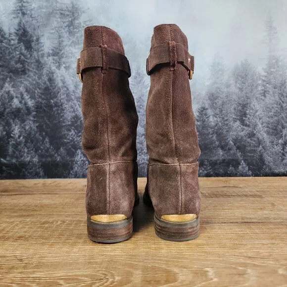 Michael Kors Suede Leather Chocolate Brown Boots | Women's 8M
