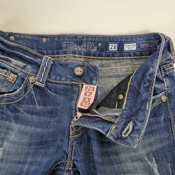 Miss Me boot cut jeans JPW5078-4 size 28