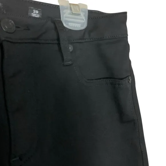 MISS ME sz 29 Super Skinny Jeans 5 Pockets Smooth Fabric Stretch Black