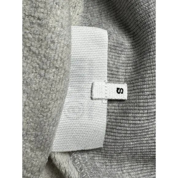 MM6 Maison Margiela Gray Off Shoulder Oversized Sweatshirt Dress Small