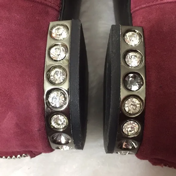 Modern Vice Mystic Embellished Heel Suede Ankle Boots