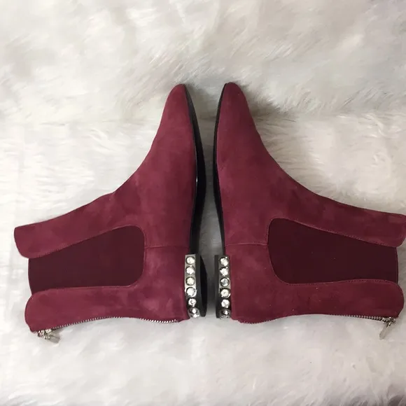 Modern Vice Mystic Embellished Heel Suede Ankle Boots