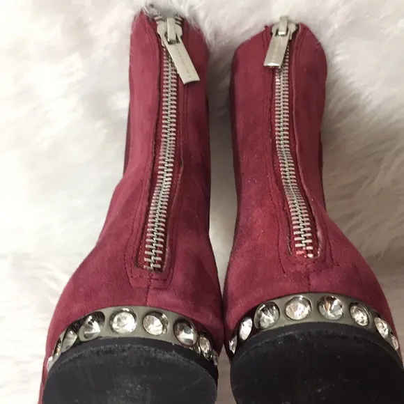 Modern Vice Mystic Embellished Heel Suede Ankle Boots