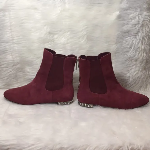 Modern Vice Mystic Embellished Heel Suede Ankle Boots