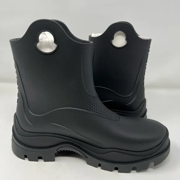Moncler Womens Misty Outdoor Ankle Pull On Rain Boots Shoes Chelsea Style | 39