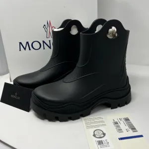 Moncler Womens Misty Outdoor Ankle Pull On Rain Boots Shoes Chelsea Style | 39
