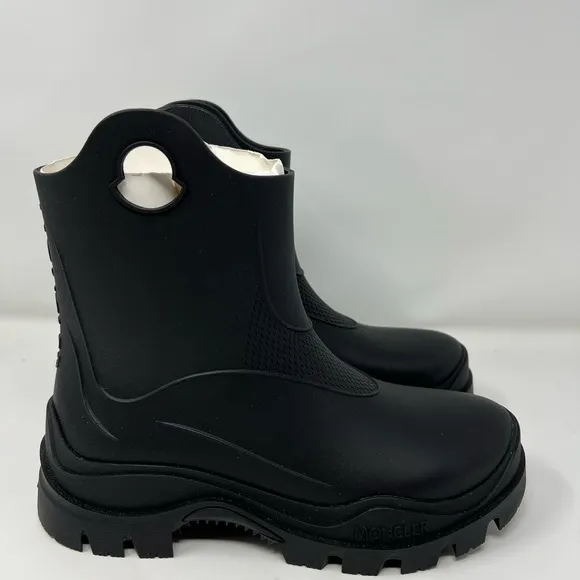Moncler Womens Misty Outdoor Ankle Pull On Rain Boots Shoes Chelsea Style | 39