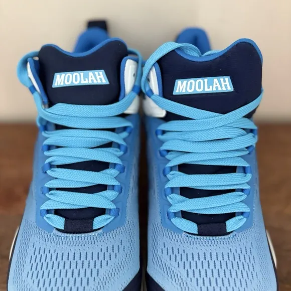 Moolah Kicks Womens 9.5 Basketball Shoes Neovolt Pro Blue Navy Volleyball NEW