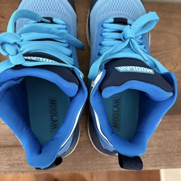 Moolah Kicks Womens 9.5 Basketball Shoes Neovolt Pro Blue Navy Volleyball NEW