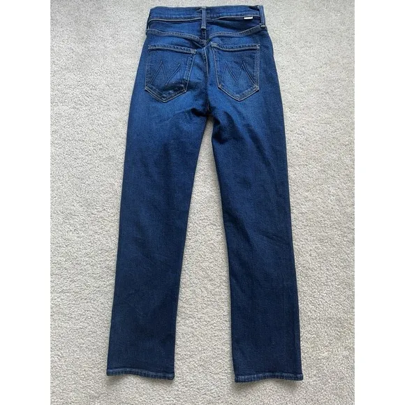 MOTHER Jeans The Mid Rise Rider Flood Size 24 Blue ($248)