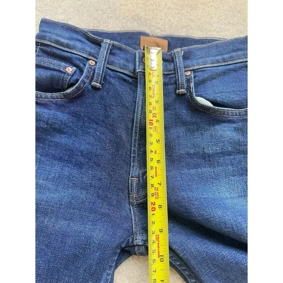 MOTHER Jeans The Mid Rise Rider Flood Size 24 Blue ($248)
