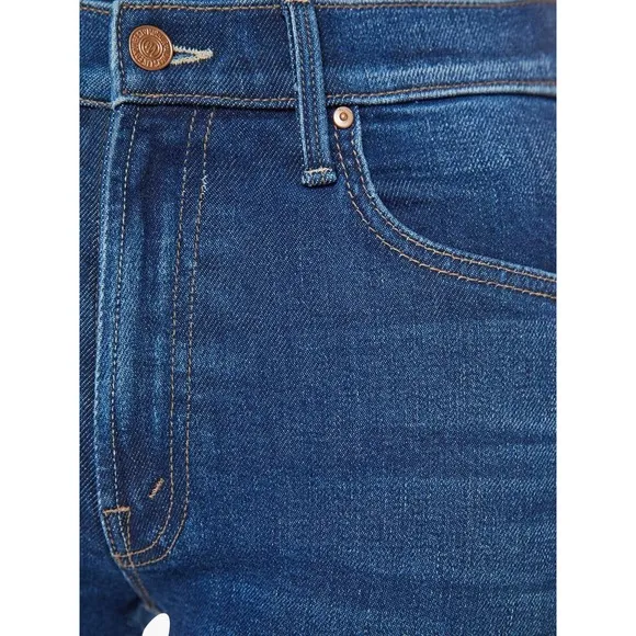 MOTHER Jeans The Mid Rise Rider Flood Size 24 Blue ($248)