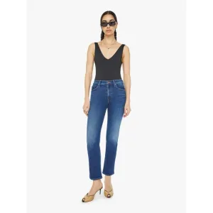 MOTHER Jeans The Mid Rise Rider Flood Size 24 Blue ($248)