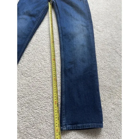 MOTHER Jeans The Mid Rise Rider Flood Size 24 Blue ($248)