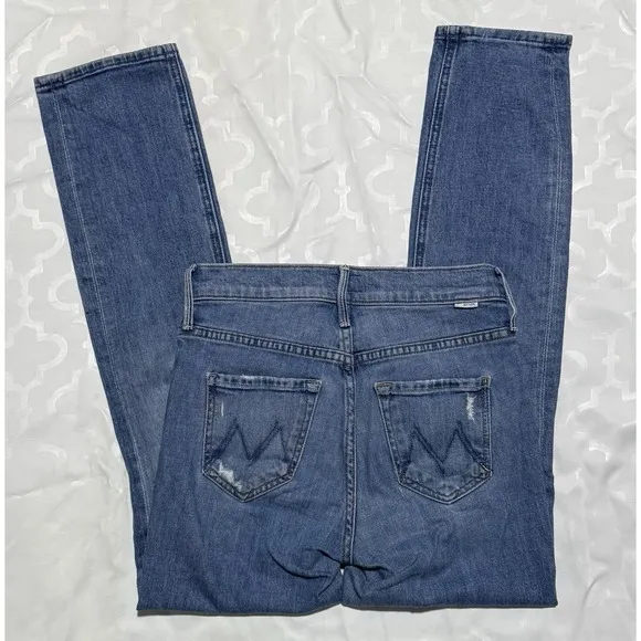 MOTHER The Mid Rise Dazzler Ankle Jeans Cut &amp; Paste Wash Women's 26