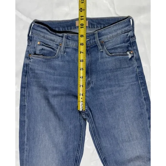 MOTHER The Mid Rise Dazzler Ankle Jeans Cut &amp; Paste Wash Women's 26