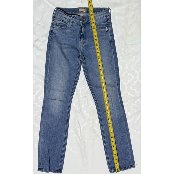 MOTHER The Mid Rise Dazzler Ankle Jeans Cut &amp; Paste Wash Women's 26