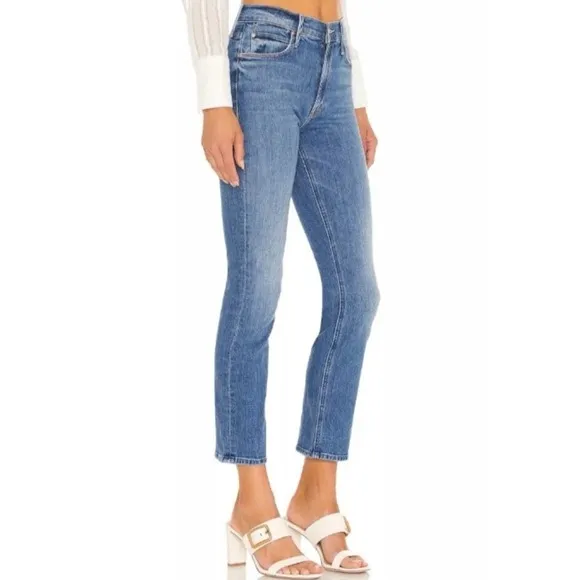 MOTHER The Mid Rise Dazzler Ankle Jeans Cut &amp; Paste Wash Women's 26