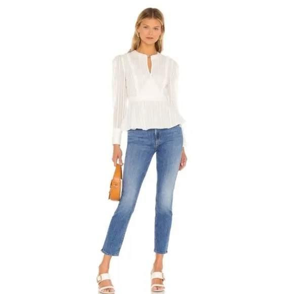 MOTHER The Mid Rise Dazzler Ankle Jeans Cut &amp; Paste Wash Women's 26