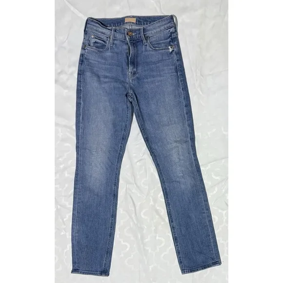 MOTHER The Mid Rise Dazzler Ankle Jeans Cut &amp; Paste Wash Women's 26