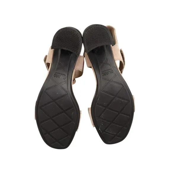 Munro Shoes Women 5.5 Sandal Dress Block Heel Fashion Comfort Leather Adjustable