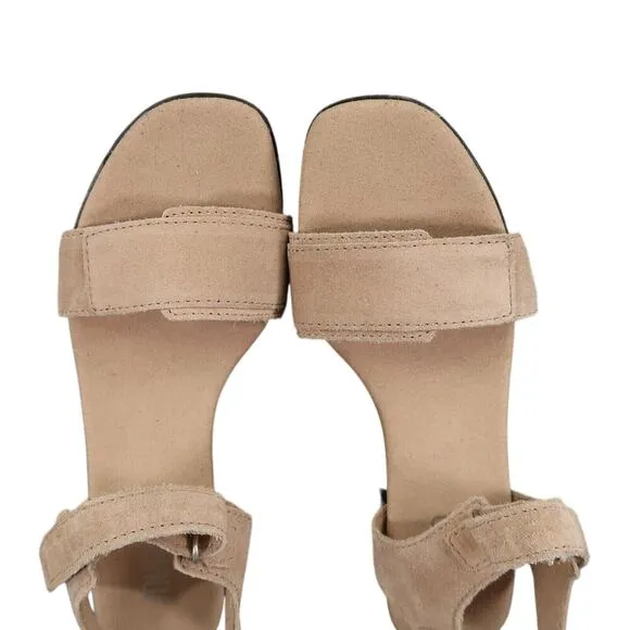 Munro Shoes Women 5.5 Sandal Dress Block Heel Fashion Comfort Leather Adjustable