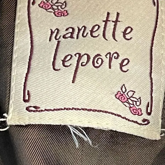Nanette Lepore Brown Tweed Blazer