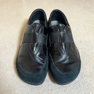 Naot Otago Slip On Shoes Comfort Black Leather Cork Footbed Size 40 / US 9